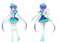 Vocaloid 3 Aoki Lapis Blue Gradient Lolita Cosplay Party Wig