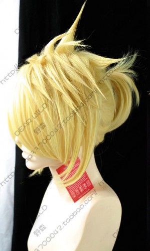 Vocaloid Kagamine Len Golden Blonde Cosplay Wig