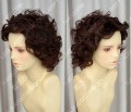 2 Color Youth Girl Style Short Brown Daily Curly Cosplay Party Wig