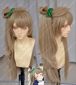 Love Live! Minami Kotori Bowknot Style Cork Color 80cm Straight Cosplay Party Wig