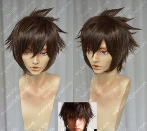 Final Fantasy XV FF15  Noctis Lucis Caelum Brown Short Cosplay Party Wig