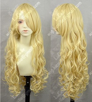 Touhou Project Marisa Kirisame 80cm Blonde Wavy Cosplay Wig