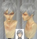 The World is Still Beautiful Neil  Silver Grey Short Cosplay Party Wig