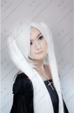 Vocaloid Aku White 120cm Ponytail Style Cosplay Wig