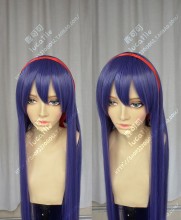 Yamada-kun and the Seven Witches Mikoto Asuka Dark Purple 100cm Cosplay Party Wig