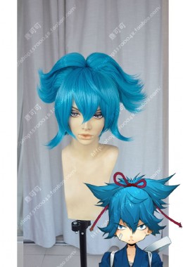 Tohken Sword Rambu -ONLINE-Sayosamonji Egyptian Blue Ponytails Style Cosplay Party Wig