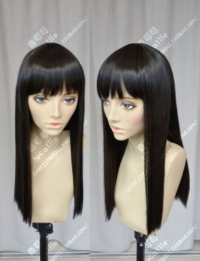 3 Type！Discount！Black Straight Cosplay Party Wig
