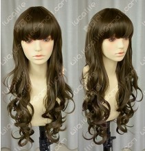 Natural Colour Office Lady Style Wavy Daily Cosplay Party Wig