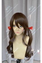 Fairy Tail Zero Zella Coffee Brown Curly Ponytails Style Cosplay Party Wig
