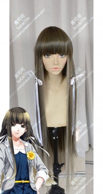 NORN9 Kuga Mikoto Burnt Umber Mix White 100cm Straight Cosplay Party Wig