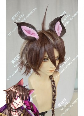 100 sleeping princes & the kingdom of dreams Yume 100 Cheshire Brown Mix Golden Ponytail Style Cosplay Party Wig