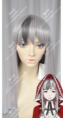 Fire Emblem if Velouria Pearl Gray With Ivy Gray Extend Hiar 60cm Straight Cosplay Party Wig