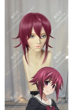 CHAOS;CHILD Onoe Serika Raspberry Red Short Cosplay Party Wig
