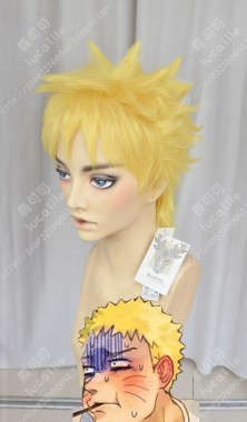 Boruto: Naruto Next Generations Naruto Uzumaki Lemon Yellow Short Cosplay Party Wig