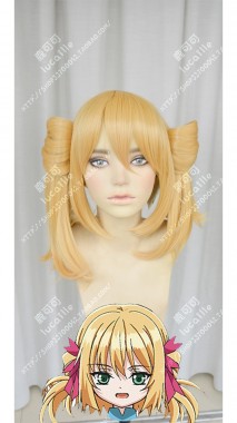 Clockwork Planet Marie Bell Breguet Golden Ponytails Style Cosplay Party Wig