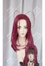Saiyuki Sha Gojyo Red Mix Claret 60cm Stay Hair Style Cosplay Party Wig
