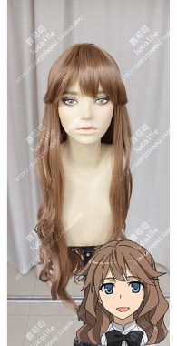 Fate/Apocrypha Archer of Blacks' Master Fiore Forvedge Yggdmillennia Cinnamon Mix Coffee Brown Curly Cosplay Party Wig