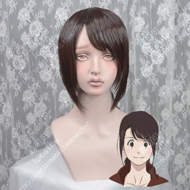 B: The Beginning Lily Hoshina Warm Brown Ponytail Style Cosplay Party Wig