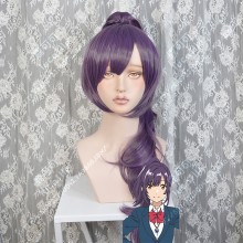 Iroduku: The World in Colors Kohaku Tsukishiro Indigo Mix MediumPurple Ponytail Cosplay Party Wig