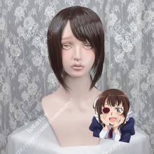 UzaMaid! Our Maid is Way Too Annoying! Tsubame Kamoi Warm Brown Ponytail Style Cosplay Party Wig