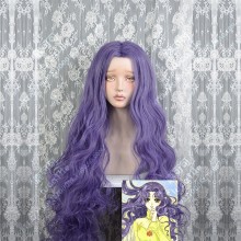 Cardcaptor Sakura Nadeshiko Kinomoto Comic Manga Version Dark Purple 130cm Curly Center Parting Cosplay Party Wig