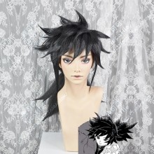 Demon Slayer: Kimetsu no Yaiba Giyuu Tomioka 50cm Black Mess Ponytail Style Cosplay Party Wig
