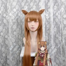 The Rising of The Shield Hero Raphtalia Brown 100cm Straight Cosplay Party Wig