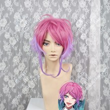 HypnosisMic -Division Rap Battle- Ramuda Amemura Baker-Miller Pink Cover Bright lavender Short Cosplay Party Wig