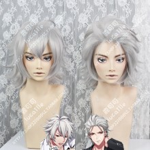 HypnosisMic -Division Rap Battle- Samatoki Aohitsugi Silvery Short Cosplay Party Wig