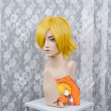 #COMPASS (COMbat Providence AnalysiS System) Marcos'55 Gloden Short Cosplay Party Wig