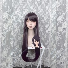Senryu Girl Yukishiro Nanako 80cm Grape Mix Red Straight Cosplay Party Wig