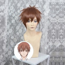 Ao-chan Can't Study! Kijima Takumi Chocolate Mix Marron Short Cosplay Party Wig