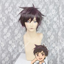 SARAZANMAI Kazuki Yasaka Raisin Mix Mauve Short Cosplay Party Wig