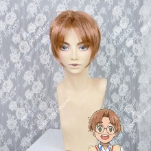 SARAZANMAI Enta Jinai Golden Mix Tan Center Parting Short Cosplay Party Wig