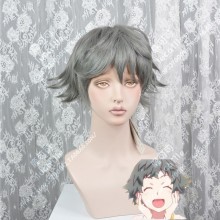 Owarimonogatari Sodachi Oikura Moss Gray Short Cosplay Party Wig