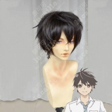 Araburu Kisetsu no Otome-domo yo. Izumi Norimoto Black Brown Short Cosplay Party Wig