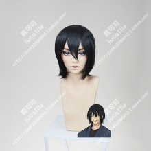 Fire Force Enen no Shouboutai Shinmon Benimaru Black Short Cosplay Party Wig