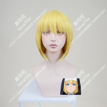 Fire Force Enen no Shouboutai Iris Golden Short Cosplay Party Wig