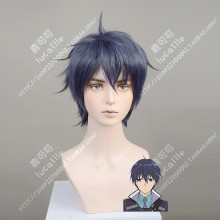 Assassins Pride Vampir Kufa Blue Mix Wistaria Short Cosplay Party Wig