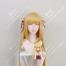 Assassins Pride Angel Melida Matt Gold 100cm Straight With Bun Style Cosplay Party Wig