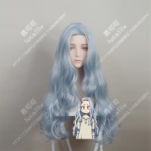 My Hero Academia Eri Silver Grey Mix Blue 80cm Curly Cosplay Party Wig