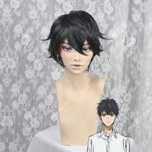 Kyokou Suiri In/Spectre Kurou Sakuragawa Black Short Cosplay Party Wig