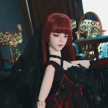 22-24cm Straight long manga wig with bang 