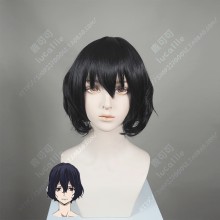 Gleipnir Hikawa Rinka Haircut Curly Black Short Cosplay Party Wig