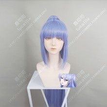 Rikei ga Koi ni Ochita no de Shoumei shitemita Ayame Himuro 100cm Straight Hyacinth Blue   With Pigtail Cosplay Party Wig