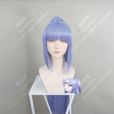 Rikei ga Koi ni Ochita no de Shoumei shitemita Ayame Himuro 100cm Straight Hyacinth Blue   With Pigtail Cosplay Party Wig