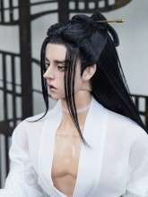 The ancient times Black Hand-make style BJD wig